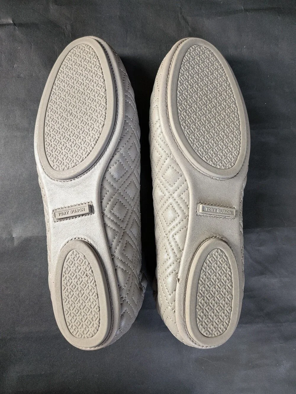 Tory Burch Quilted Minnie Flats Nappa Leather Goan Sand Women’s Size 7M